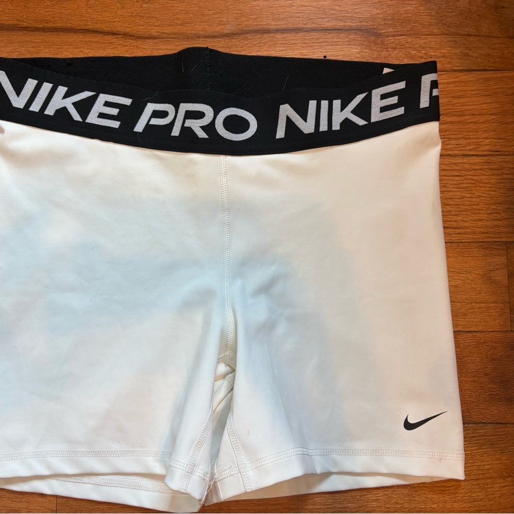 Nike Pro Black and White Athletic Shorts